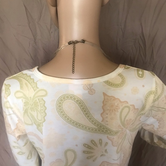 LuLaroe Long Sleeve Paisley Design Lynnae Shirt Size Small - Picture 5 of 15